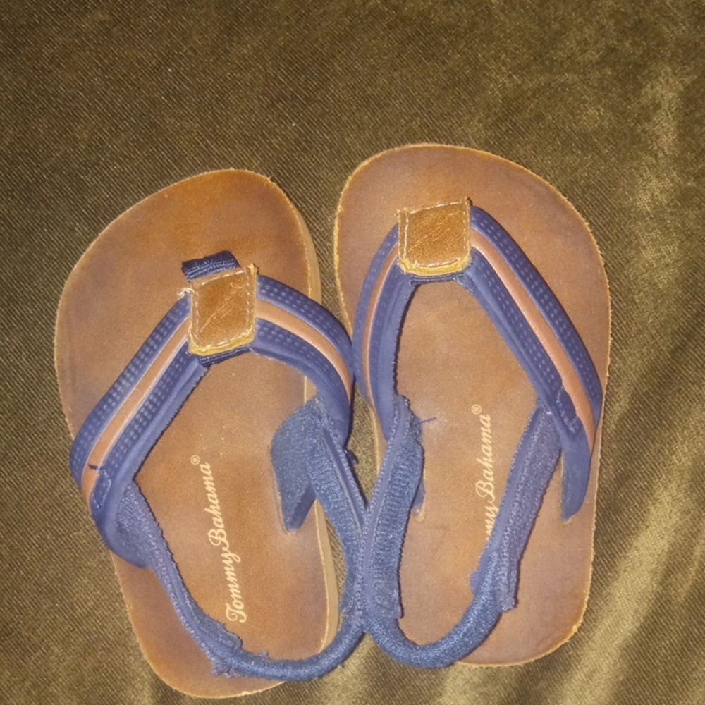 Tommy Bahama Kids Brown and Blue Sandals